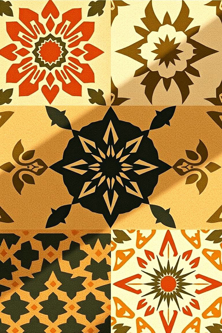 Ancient Inspired Patterns - 24 Primitive Living Room Ideas