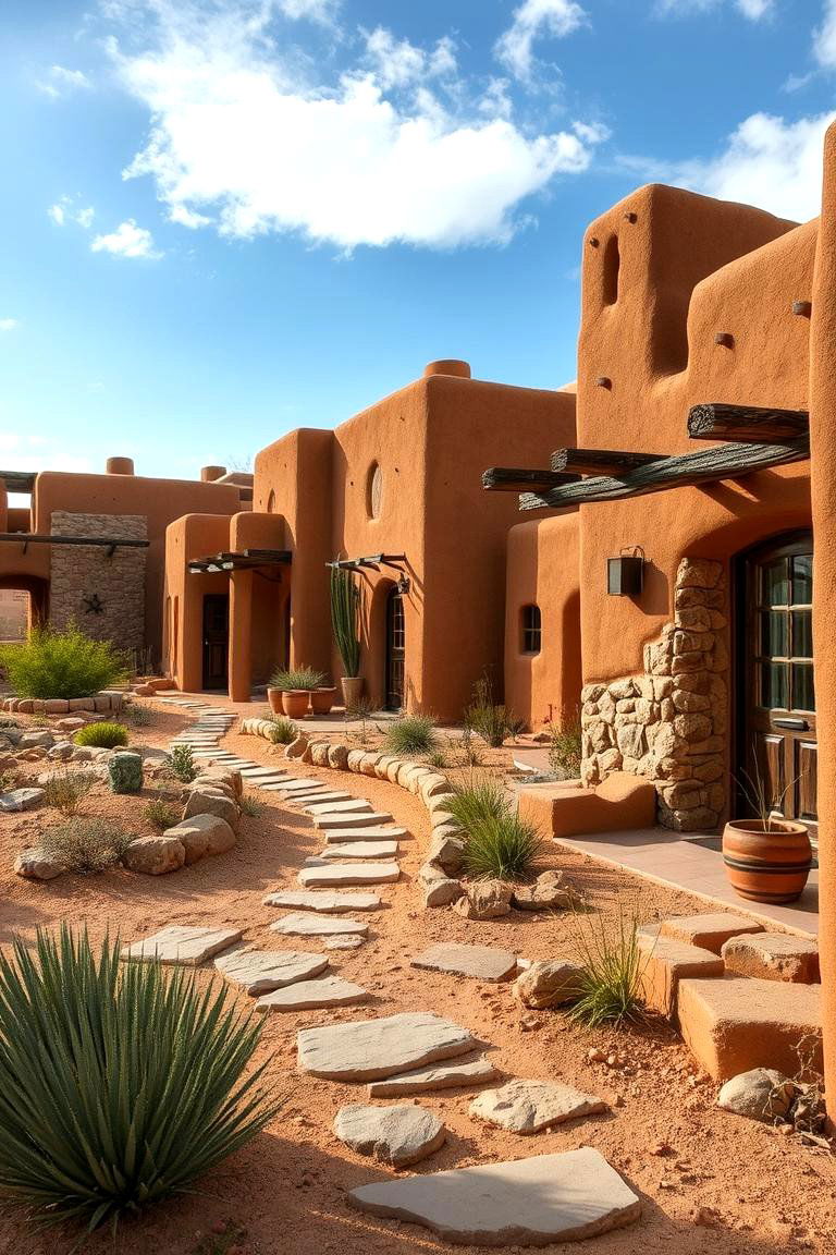 Ancient Pueblo Inspired Setting - 24 Desert Landscape Ideas