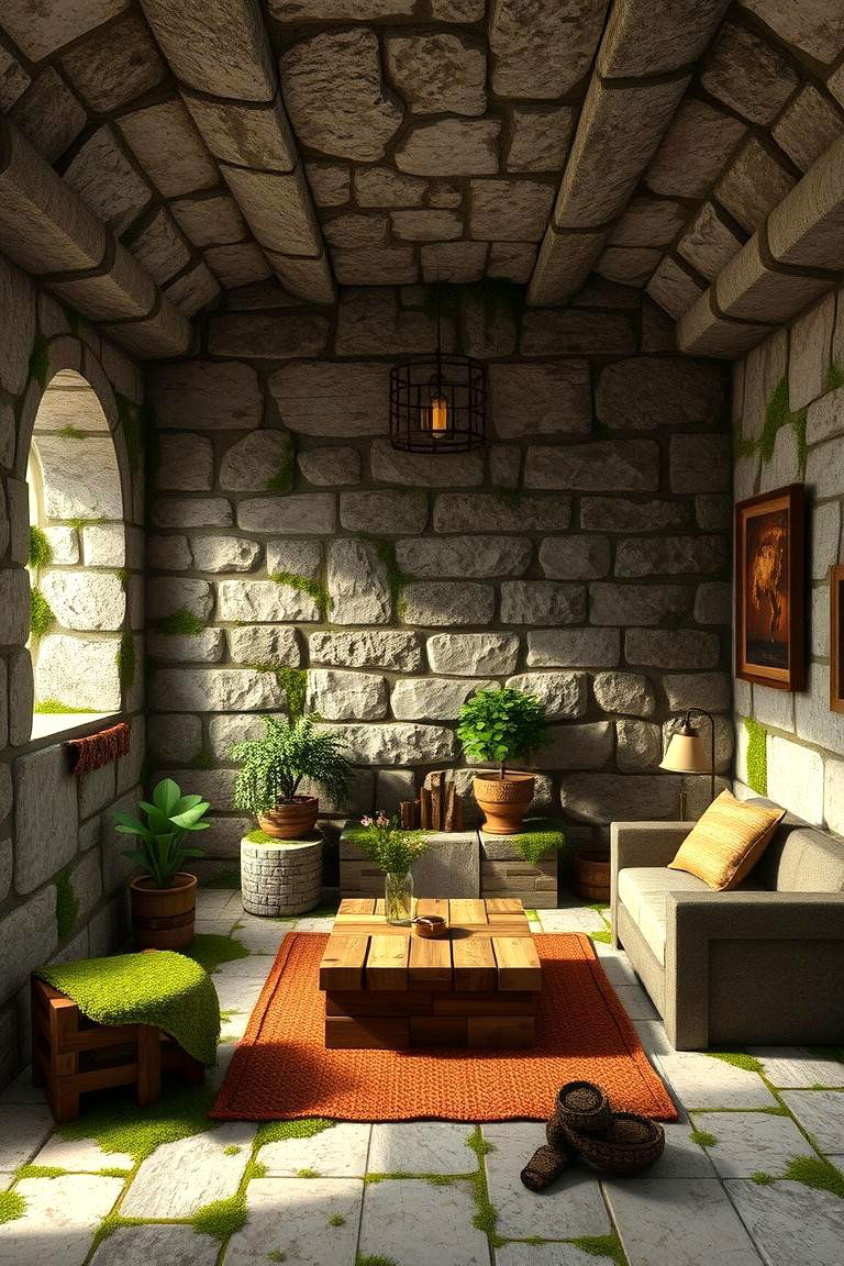 Ancient Ruins Room - 24 Minecraft Themed Bedroom Ideas