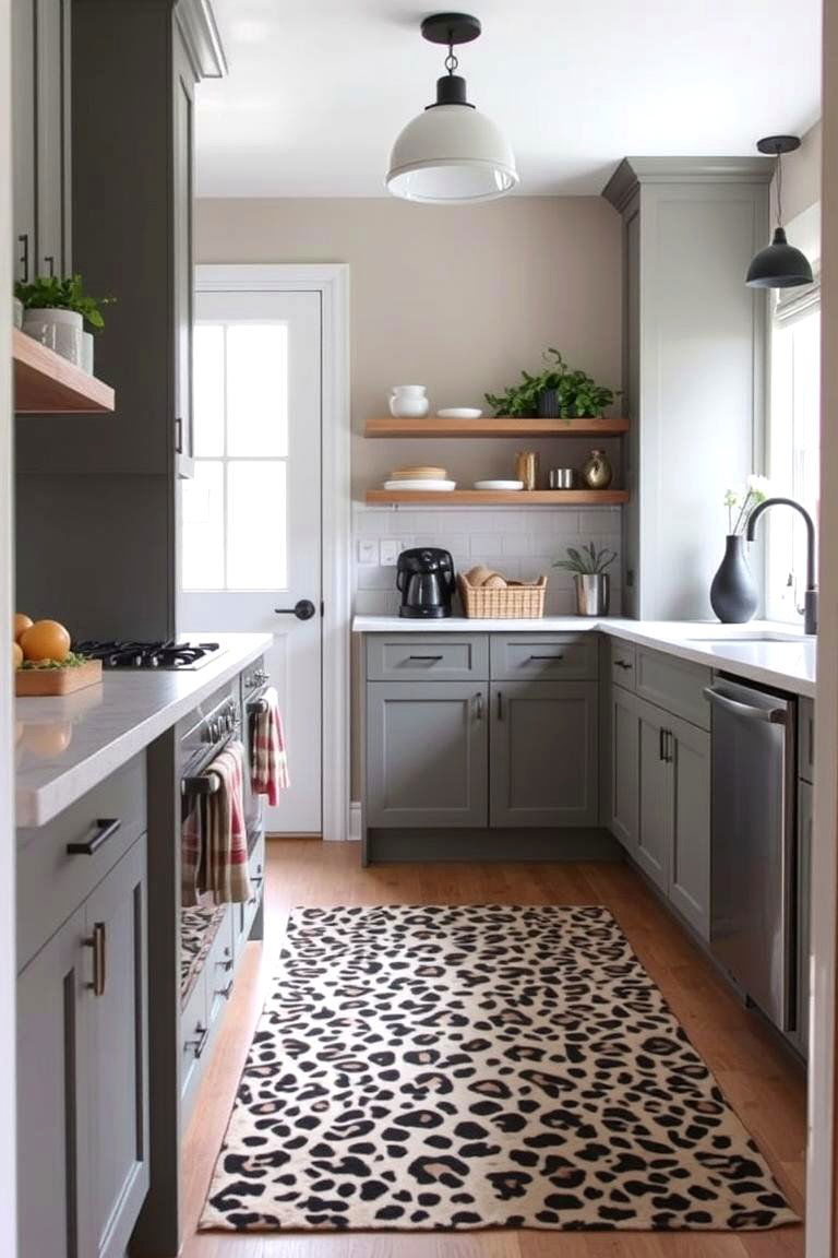 Animal Print Kitchen Rug - 24 Kitchen Rug Ideas