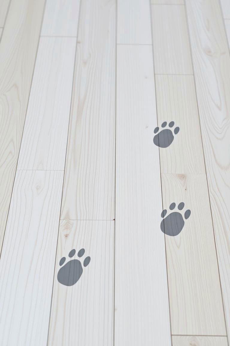 Animal Track Decals on the Floor - 24 Safari Nursery Decor Ideas