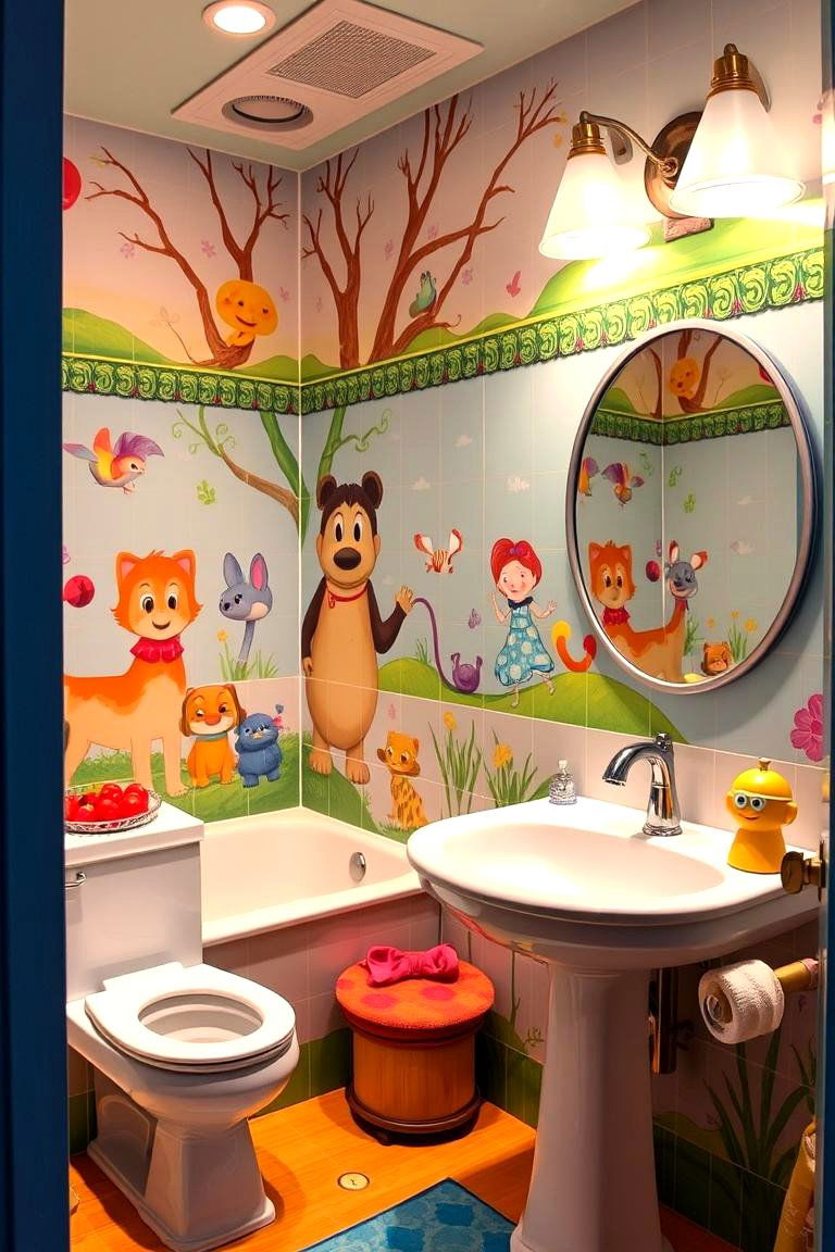 Animated Character Theme Bathroom - 24 Boy Bathroom Ideas