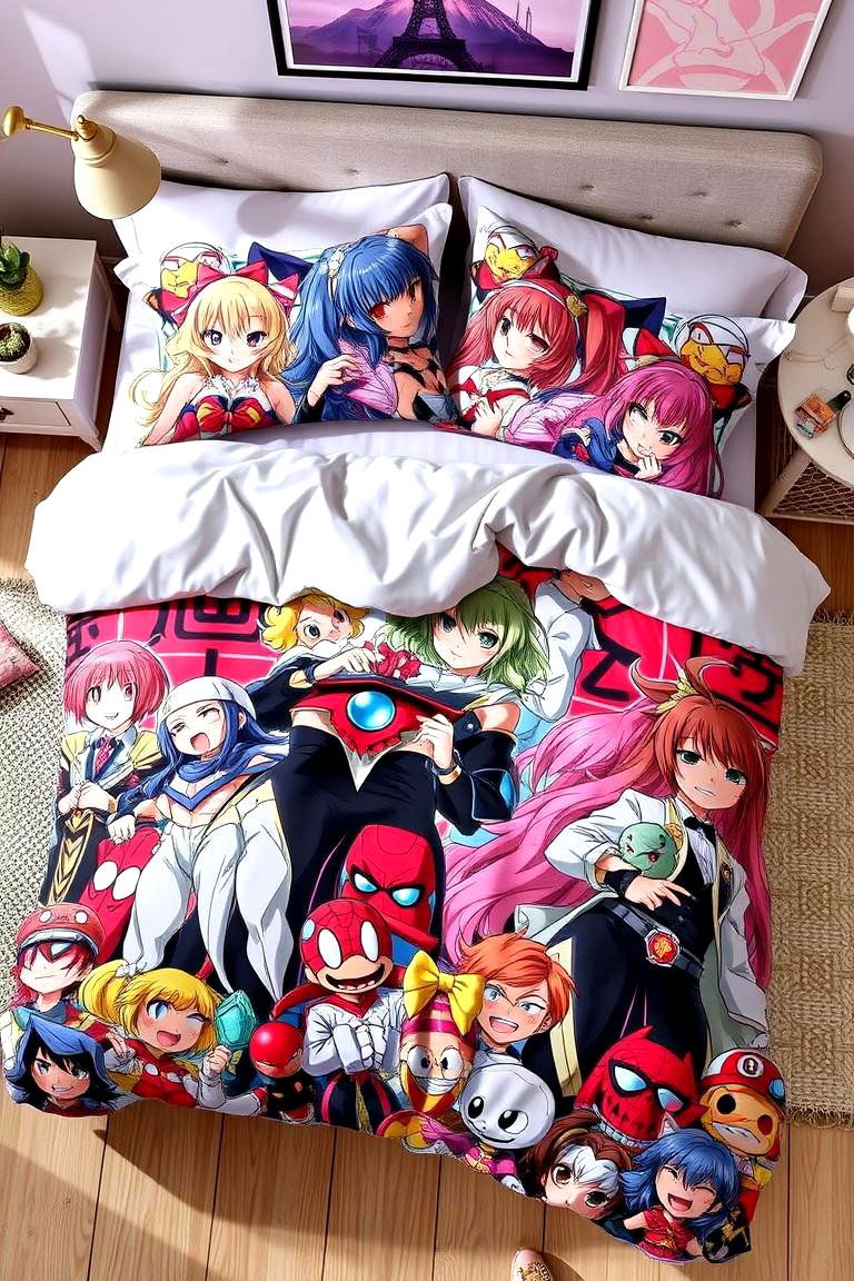 Anime Themed Bedding - 24 Anime Room Ideas
