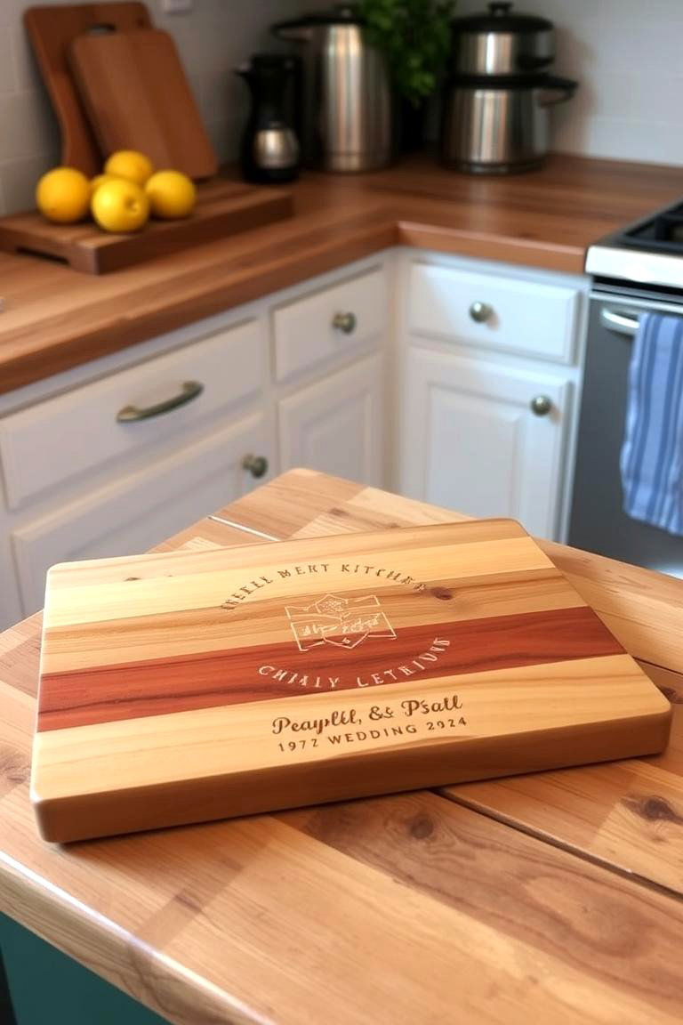 Another Thoughtful Personalized Cutting Board - 24 Last Minute Wedding Gift Ideas
