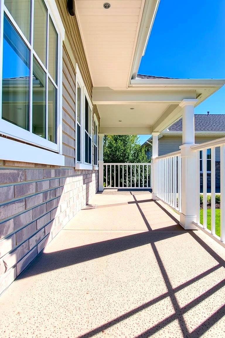 Anti Slip Concrete Treatments - 24 Concrete Porch Ideas