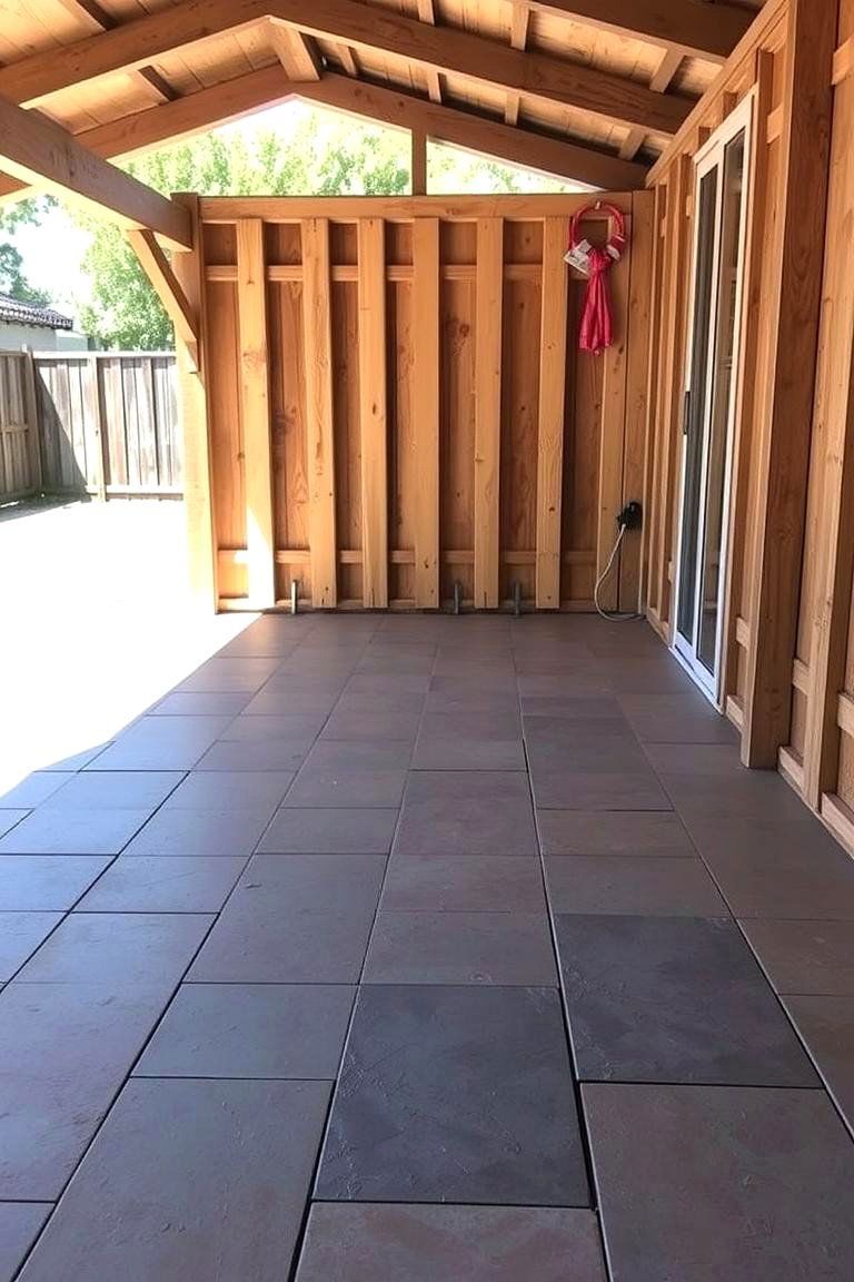 Anti Slip Outdoor Tiles - 24 Shed Floor Ideas