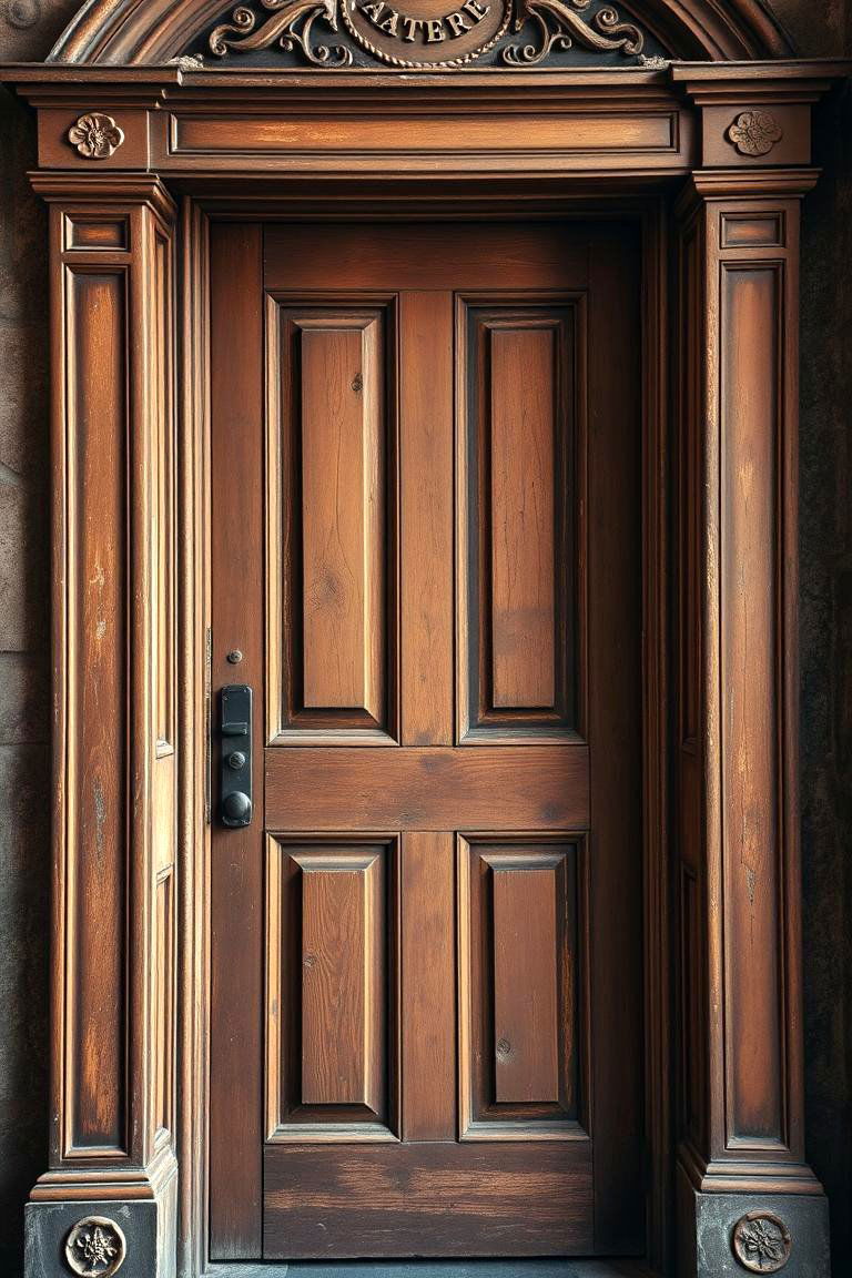 Antique Brown Vintage Allure - 24 Brown House Front Door Colors