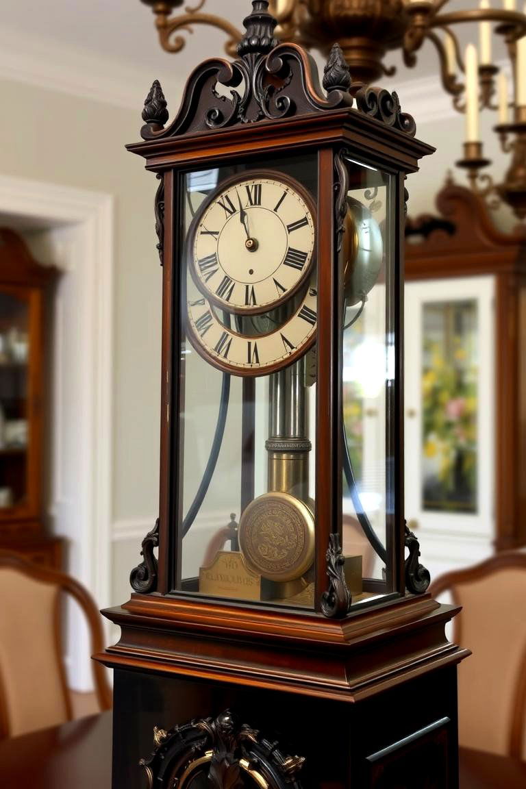 Antique Clocks Statement - 24 Vintage Dining Room Ideas
