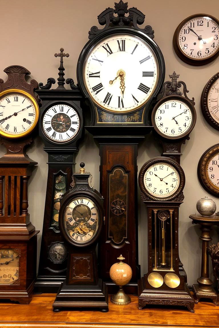 Antique Clocks and Timepieces - 24 Dark Academia Interior Design Ideas