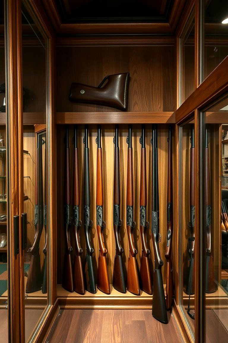 Antique Firearms Showcase Gun Room - 24 Gun Room Ideas
