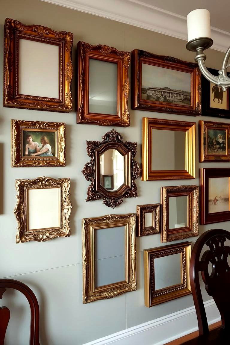 Antique Frames Collection - 24 Dining Room Wall Decor Ideas
