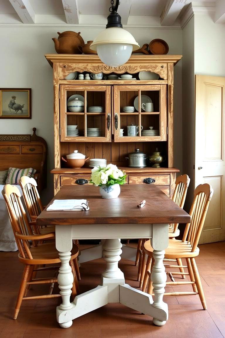 Antique Furniture for a Vintage Touch - 24 French Country Kitchen Ideas
