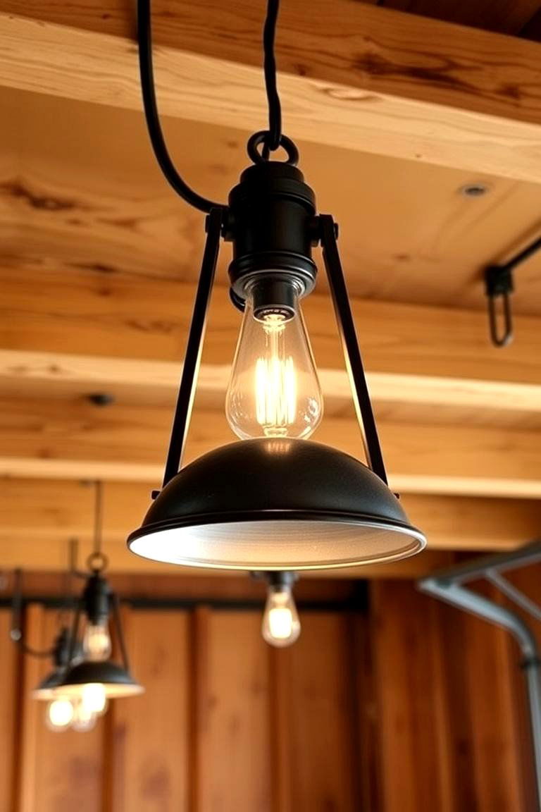 Antique Lighting Fixtures - 24 Rustic Garage Ideas