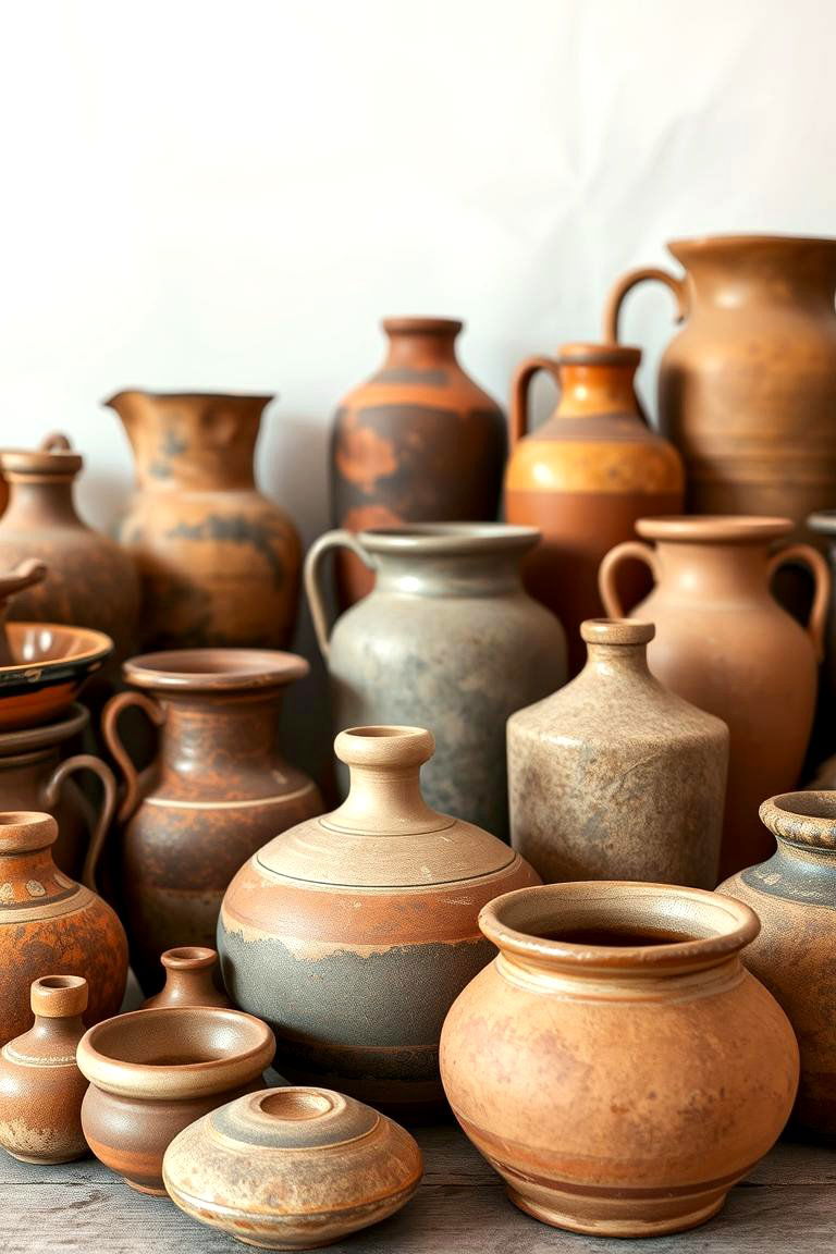 Antique Pottery Displays - 24 Medieval Home Decor Ideas