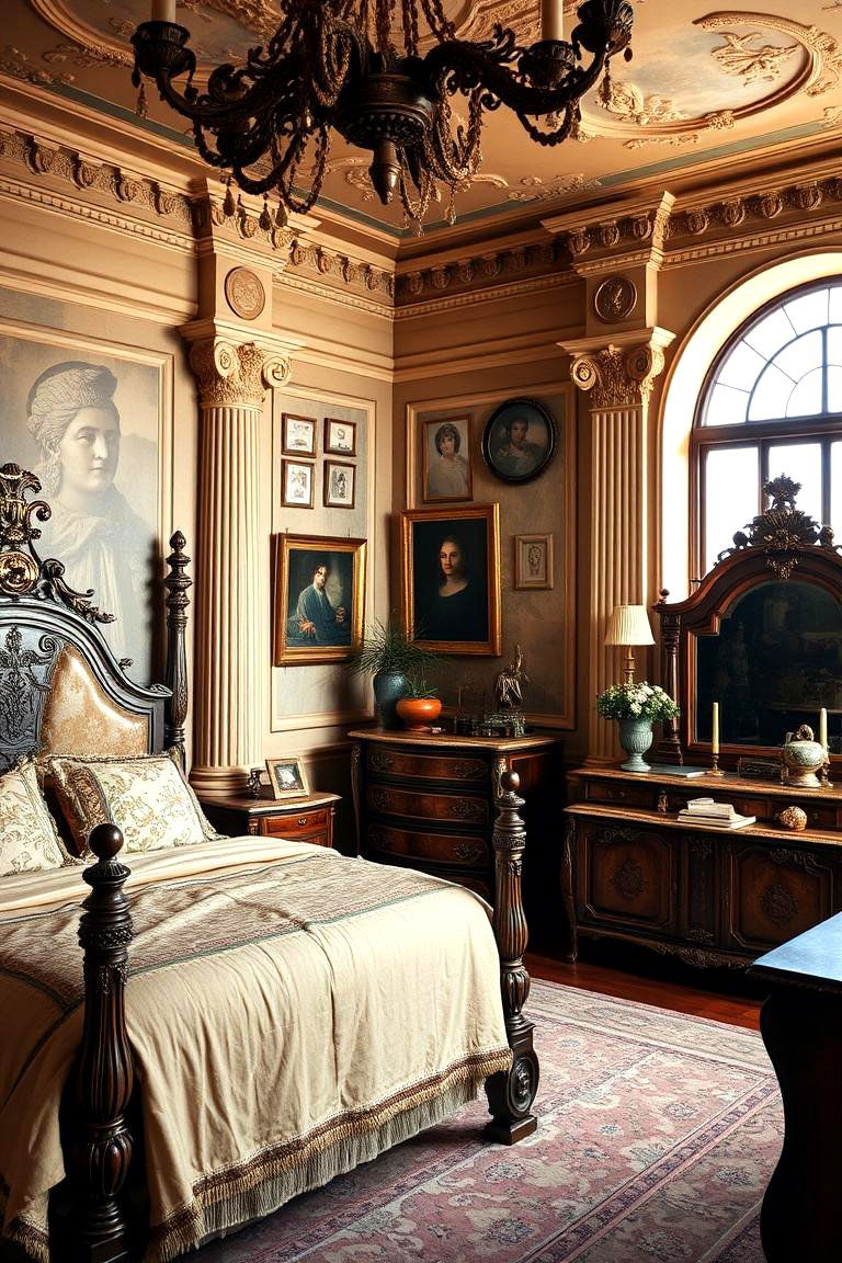 Antique Revival - 24 Greek Bedroom Design Ideas