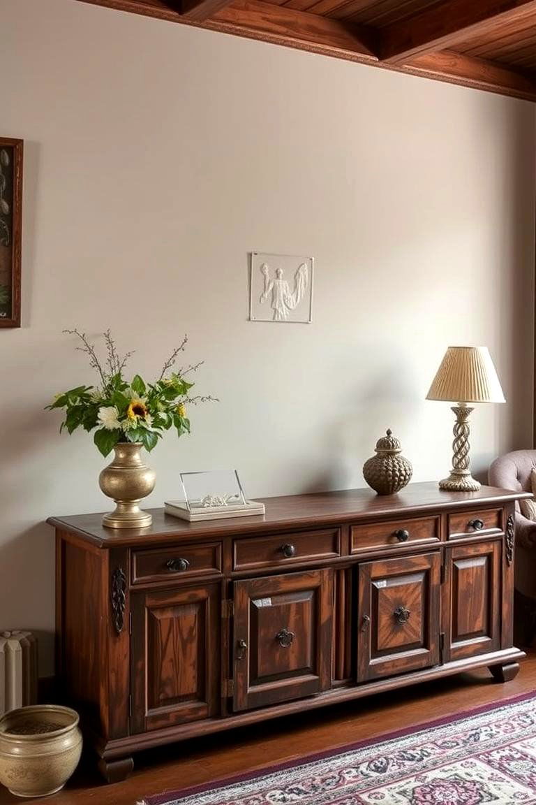 Antique Vintage TV Console - 24 Tv Console Decor Ideas