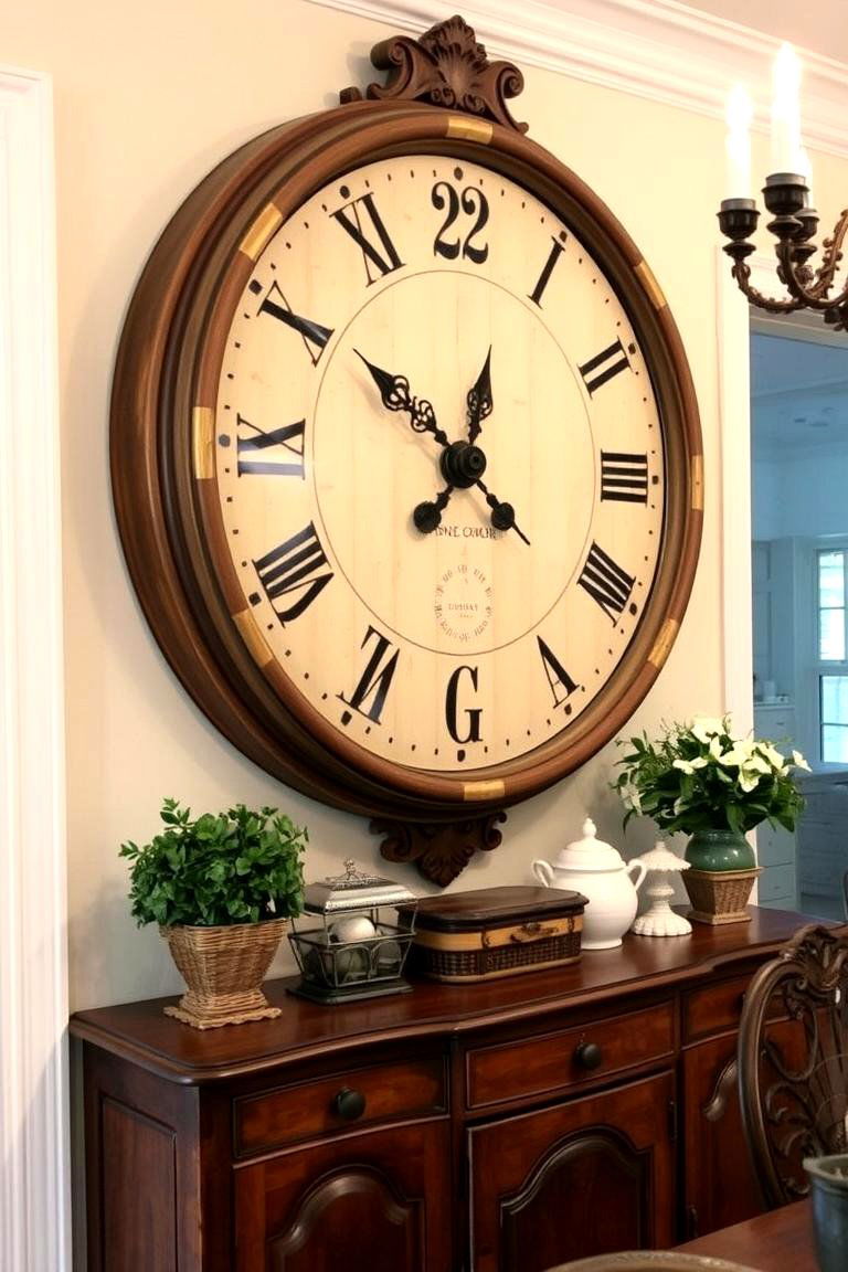 Antique Wall Clocks - 24 French Country Dining Room Ideas