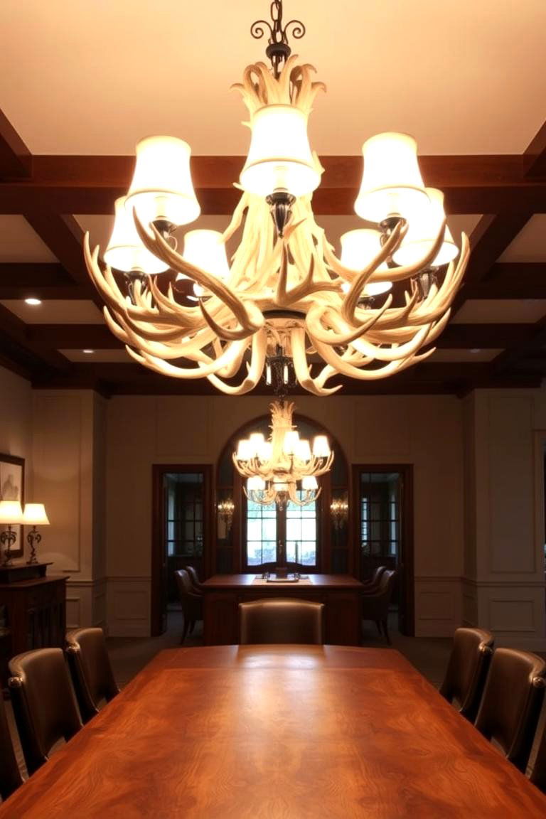 Antler Chandeliers - 24 Rustic Decor Ideas