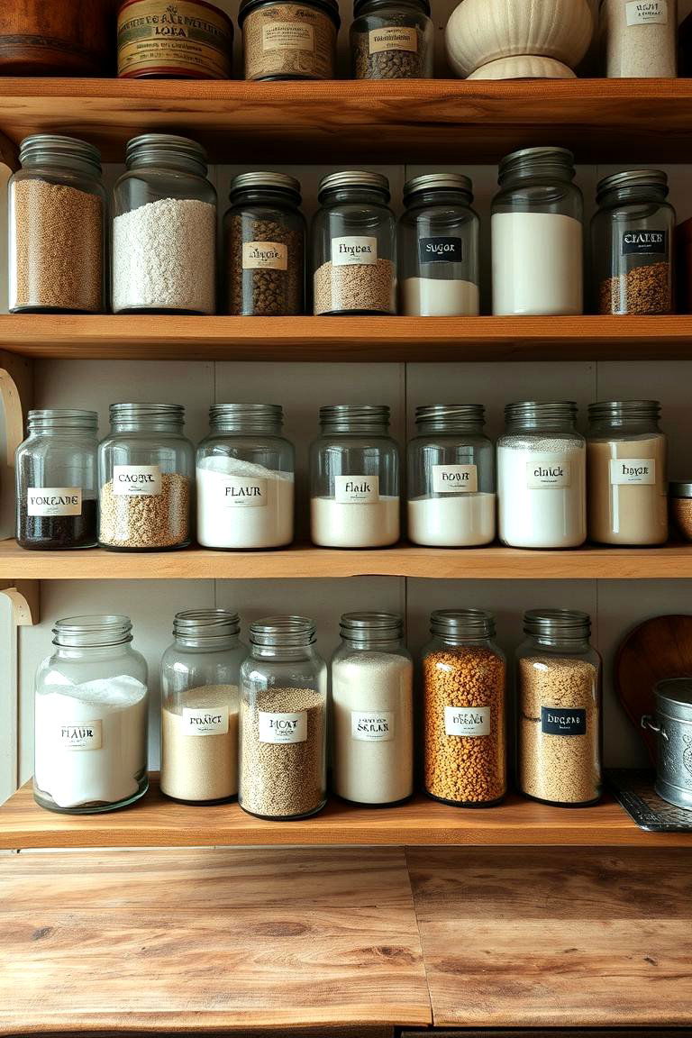 Apothecary Jars and Canisters - 24 Country Kitchen Ideas