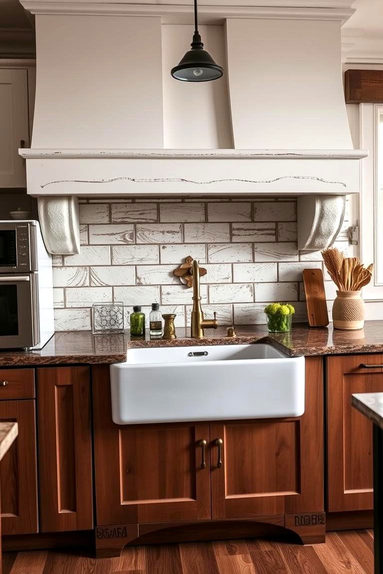 Apron Front Sink Design - 24 Cottage Kitchen Ideas