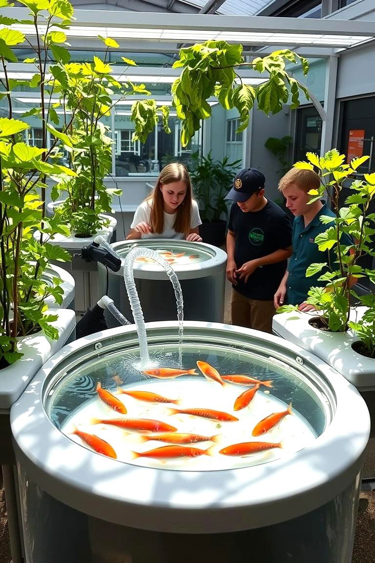 Aquaponics System Garden - 24 School Garden Ideas