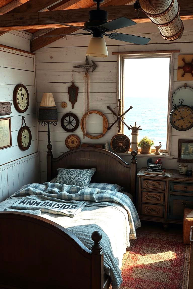 Aquatic Vintage Charm - 24 Underwater Mermaid Bedroom Ideas