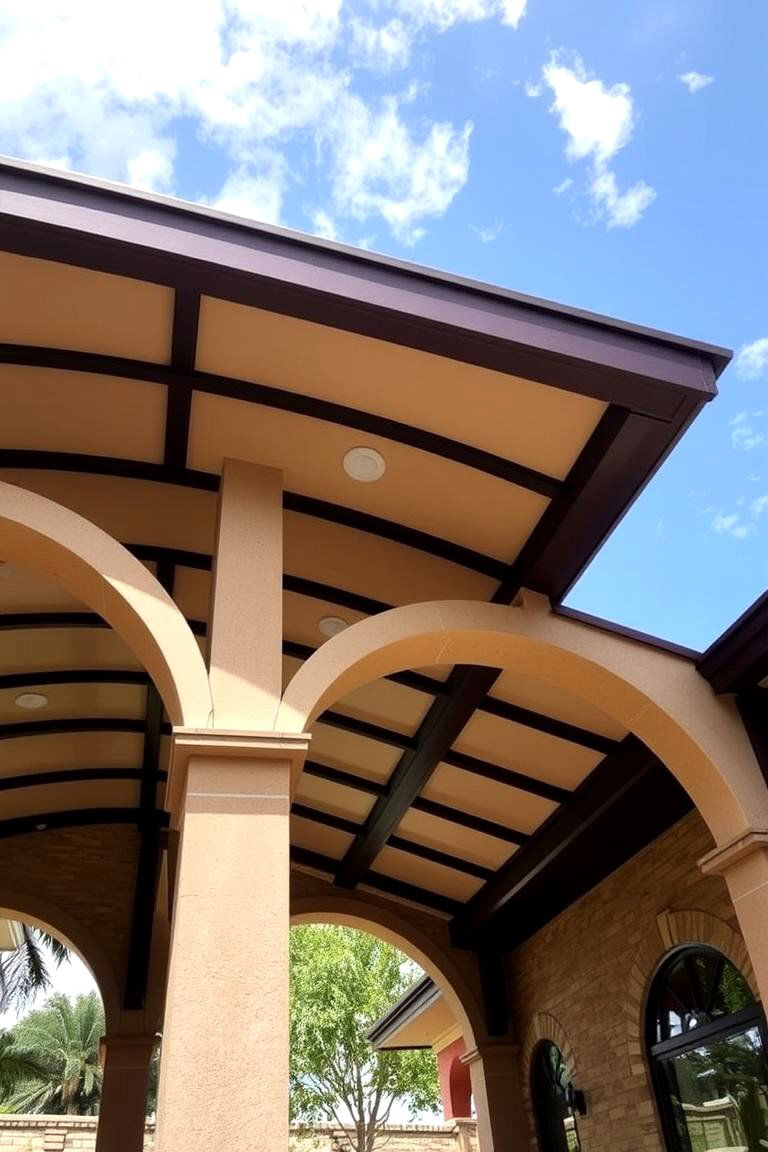 Arch Inspired Design Innovation - 24 Gable Patio Roof Design Ideas