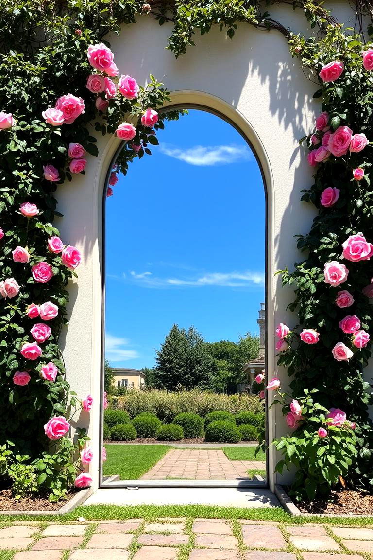 Arch Shaped Mirror - 24 Garden Mirror Ideas