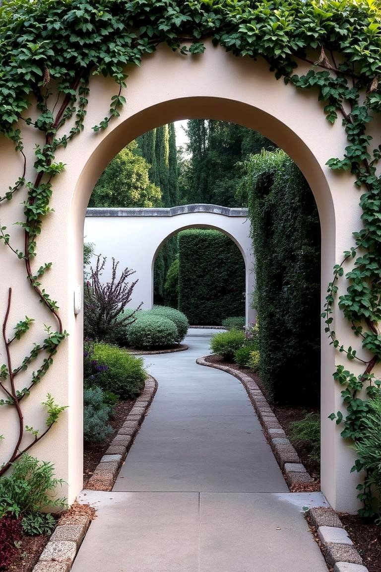 Arched Garden Walls - 24 Garden Wall Ideas
