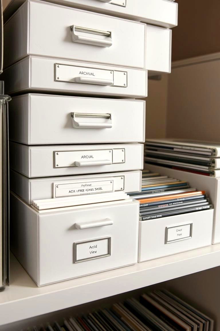 Archival CD Storage Boxes - 24 Cd Storage Ideas
