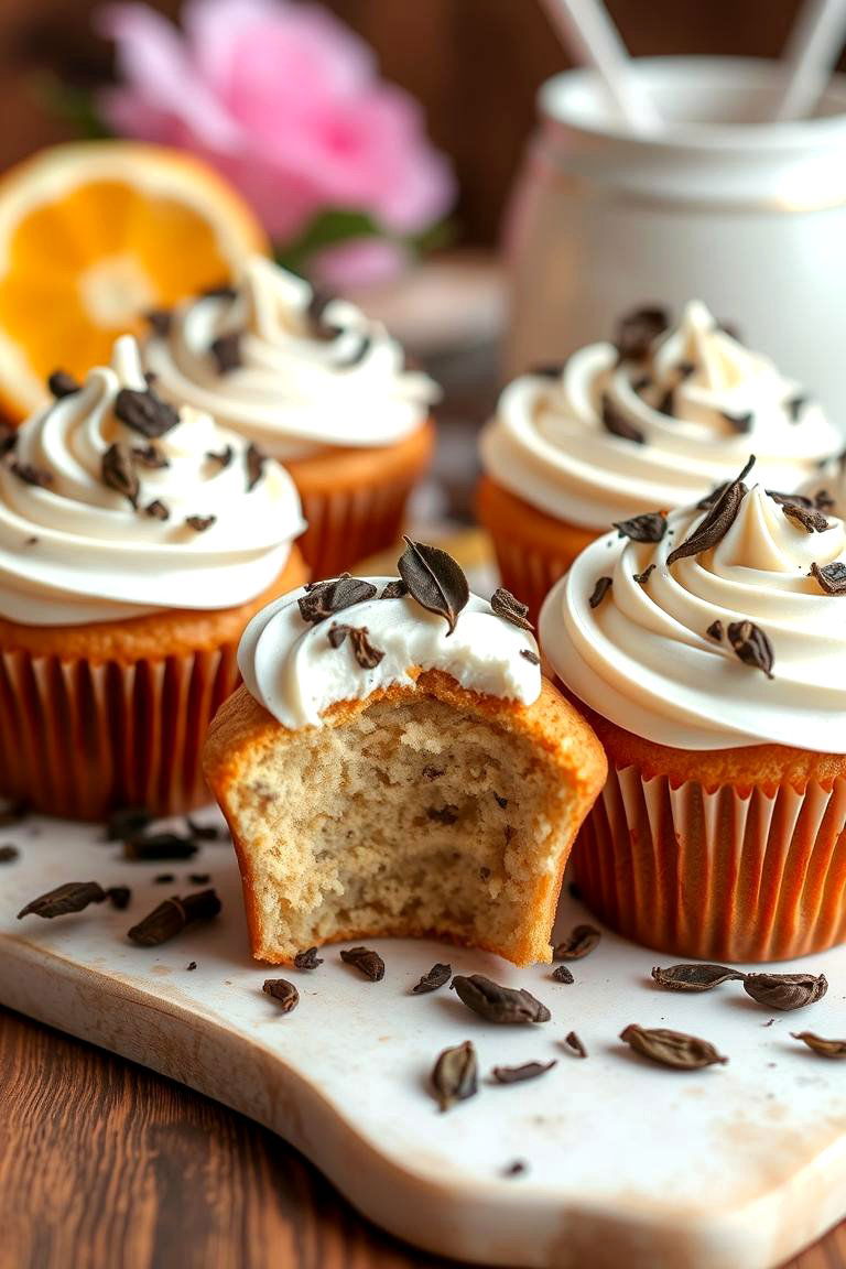 Aromatic Earl Grey Tea Infusion - 24 Wedding Cupcake Ideas