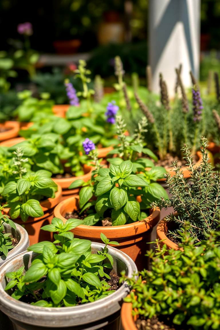 Aromatic Herb and Spice Garden - 24 Balcony Garden Ideas