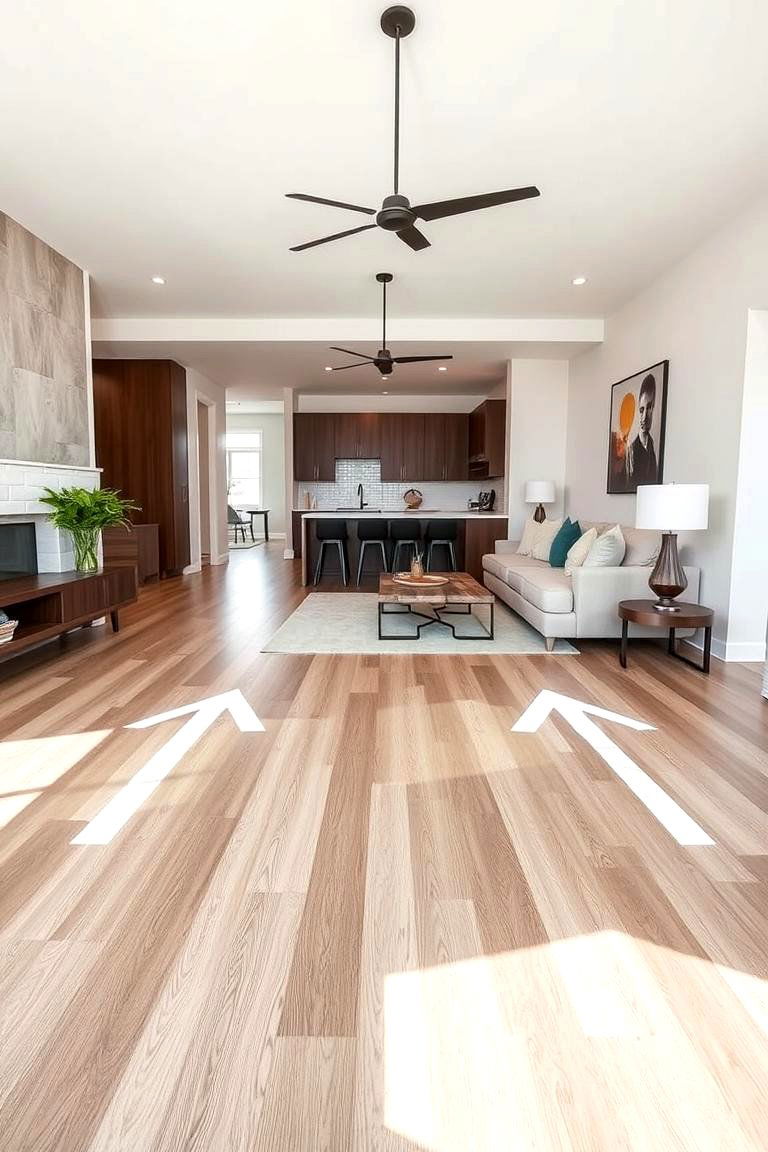 Arrow Directions - 24 Painted Floor Ideas