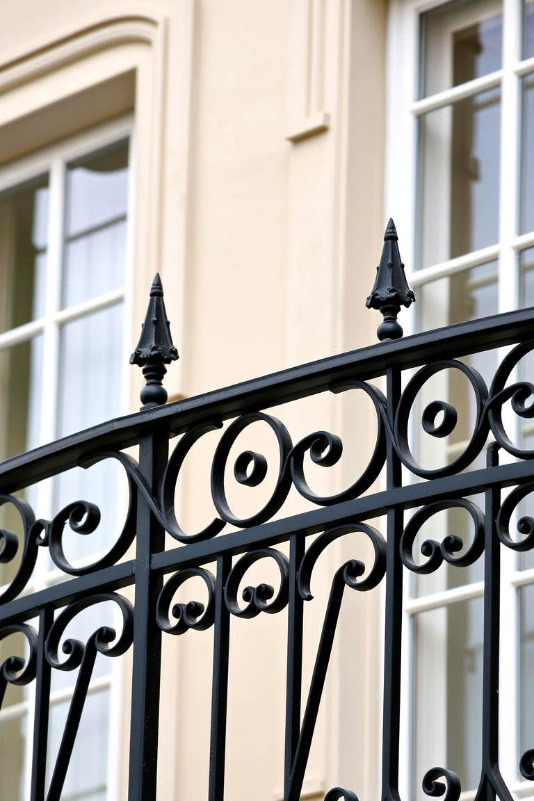 Arrowhead Finial Accents - 24 Wrought Iron Balcony Railing Design Ideas