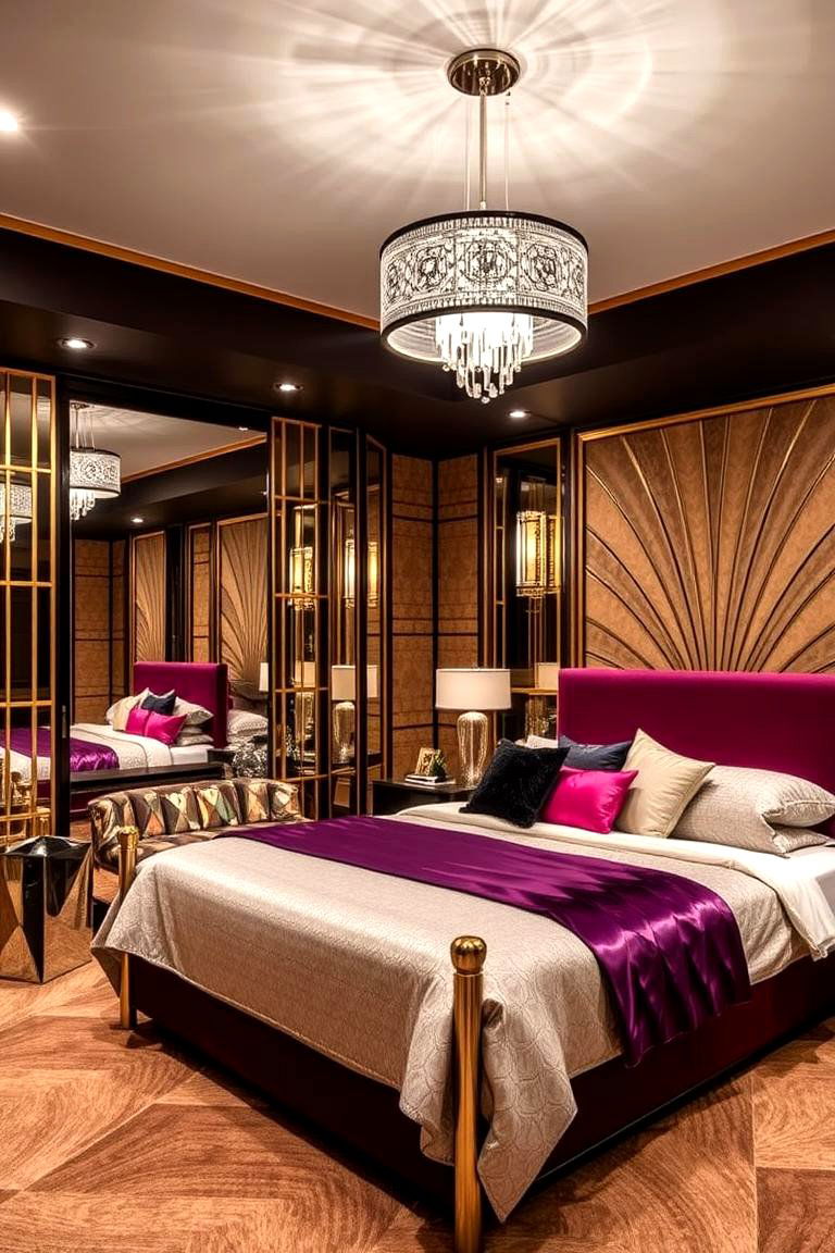 Art Deco Basement Bedroom - 24 Basement Bedroom Ideas