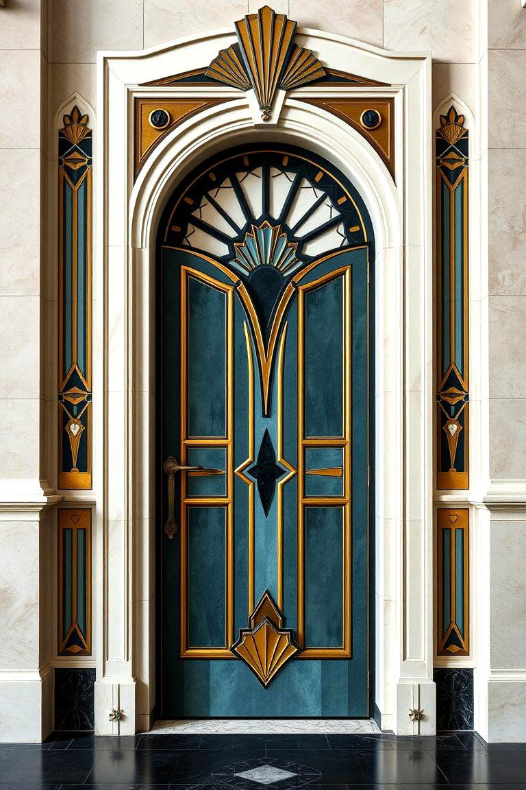 Art Deco Door Painting - 24 Door Painting Ideas