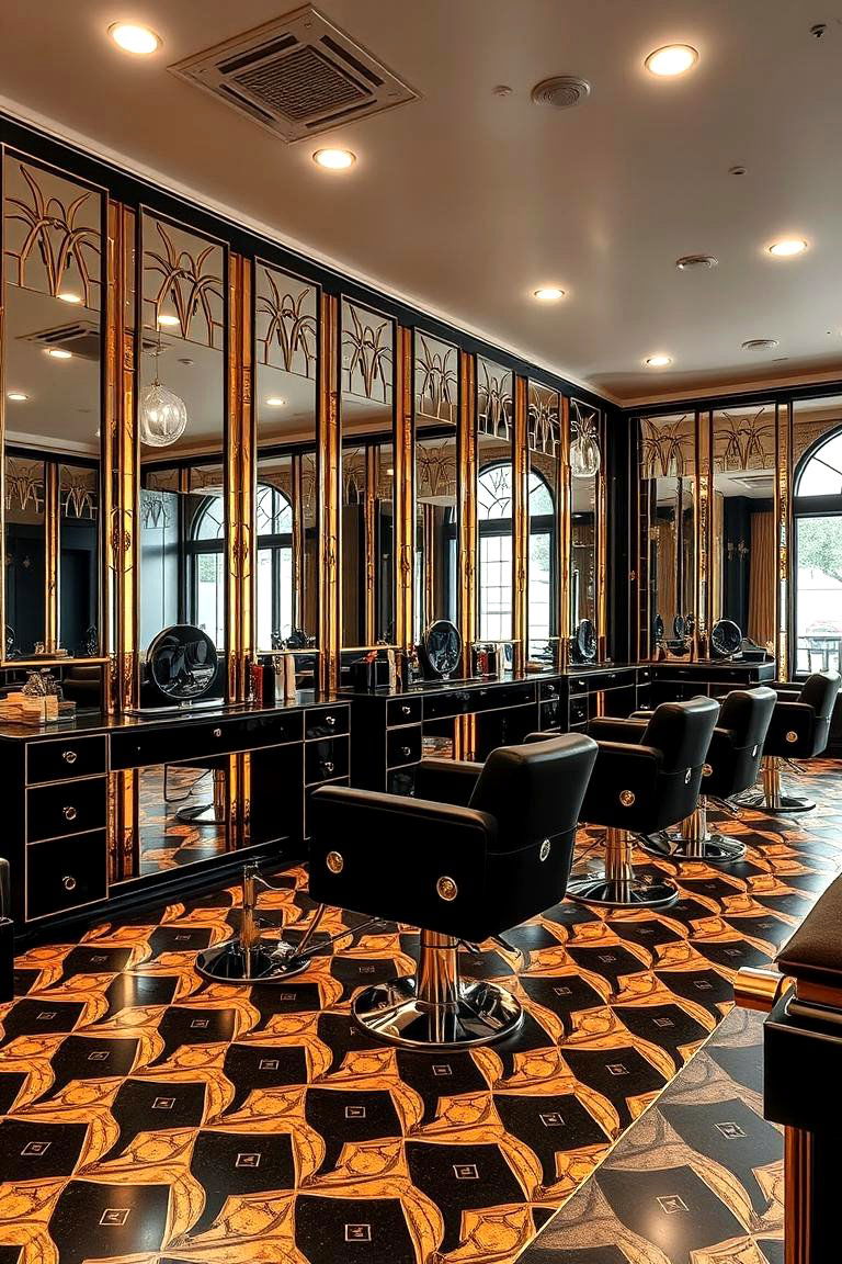 Art Deco Elegance - 24 Salon Interior Design Ideas