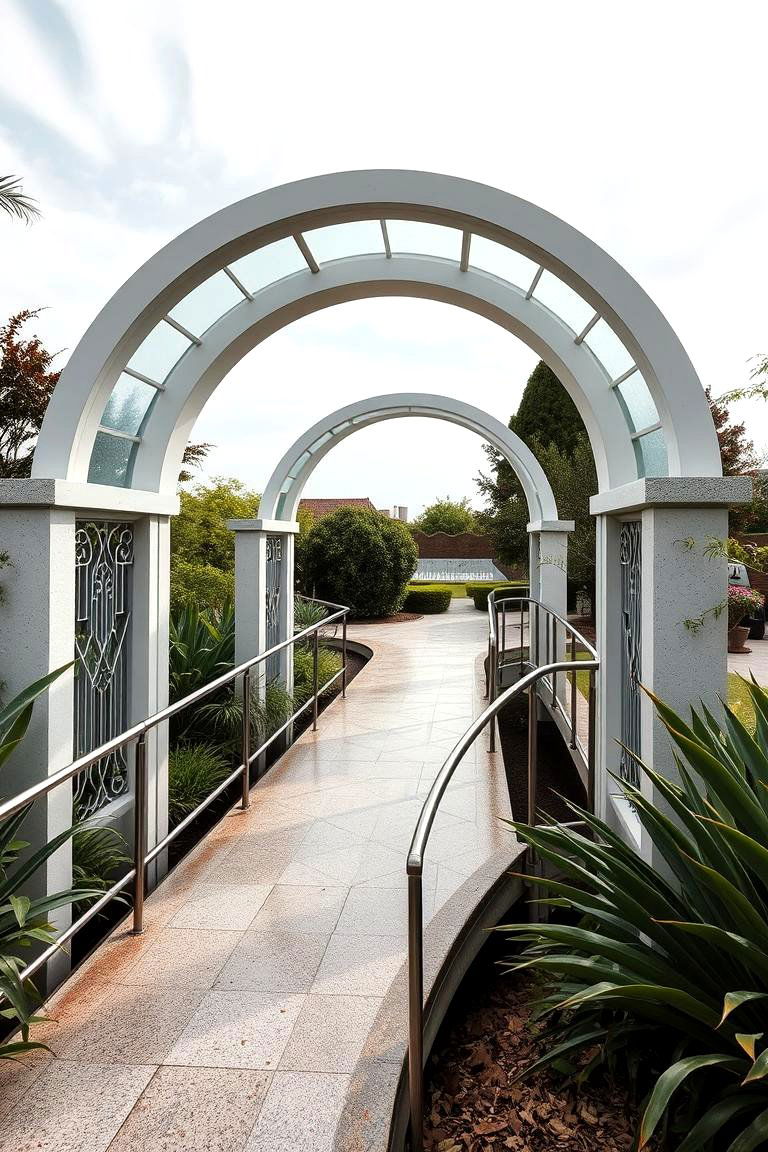 Art Deco Garden Bridge - 24 Garden Bridge Ideas