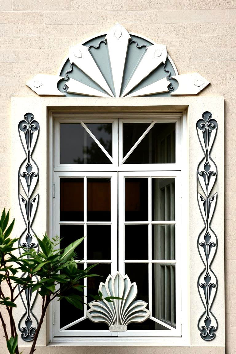 Art Deco Geometric Trim Style - 24 Exterior Window Trim Ideas