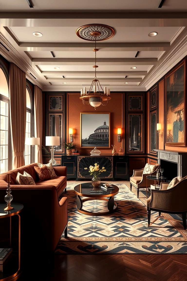 Art Deco Inspirations - 24 Parisian-style Living Room Ideas