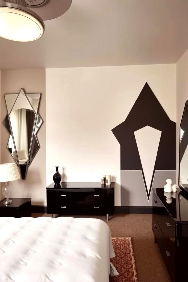 Art Deco Inspired Artwork - 24 Art Deco Bedroom Ideas
