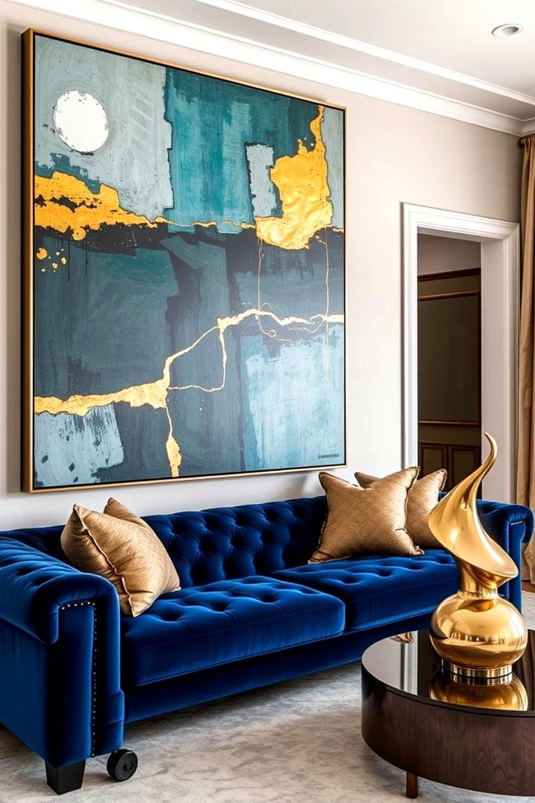 Art Deco Inspired Decor - 24 Glam Living Room Ideas