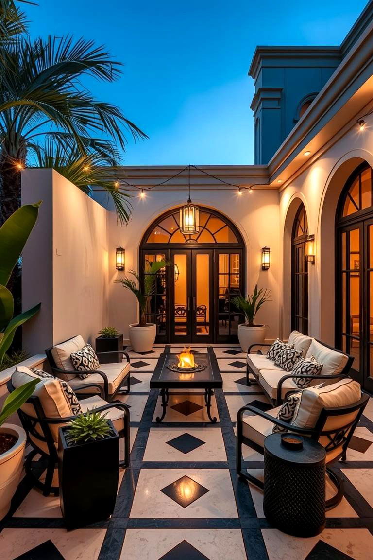 Art Deco Inspired Enclosure - 24 Patio Enclosure Ideas