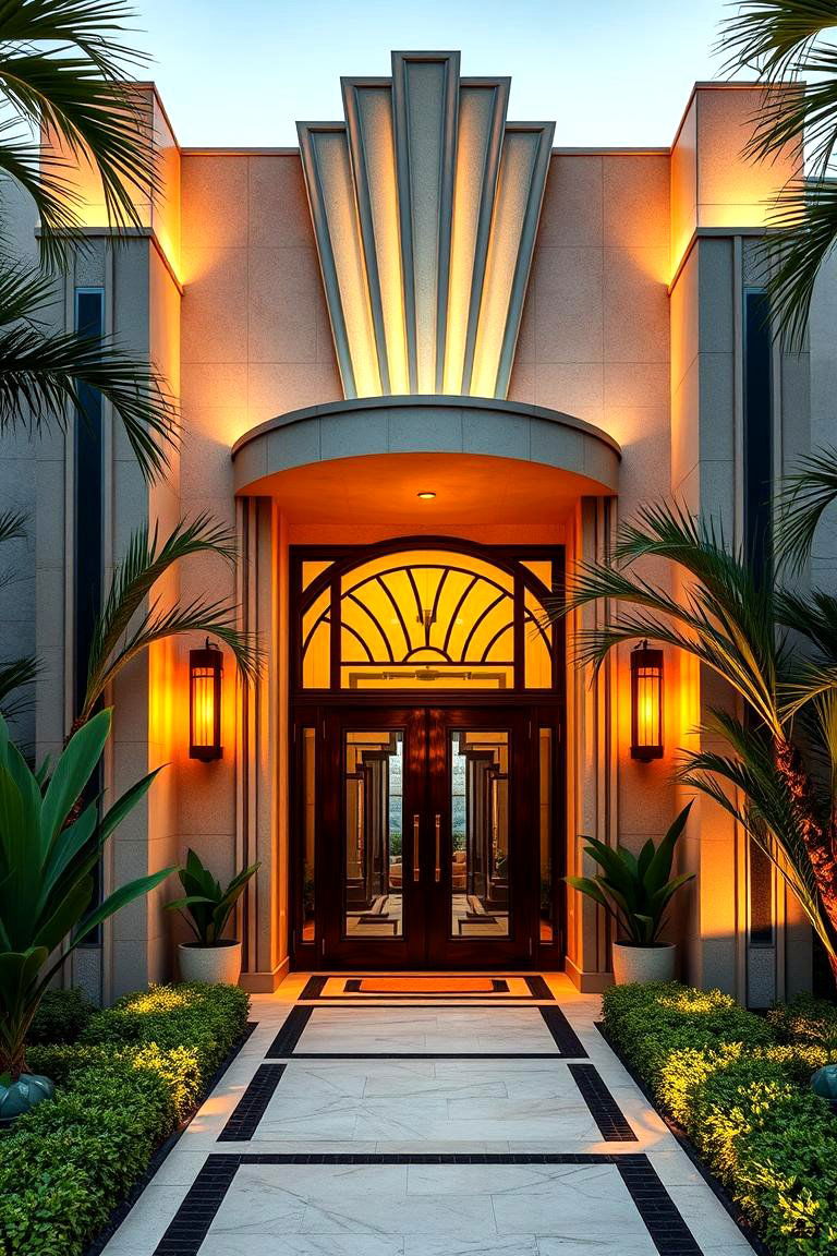 Art Deco Inspired Entrance - 24 garden gate ideas