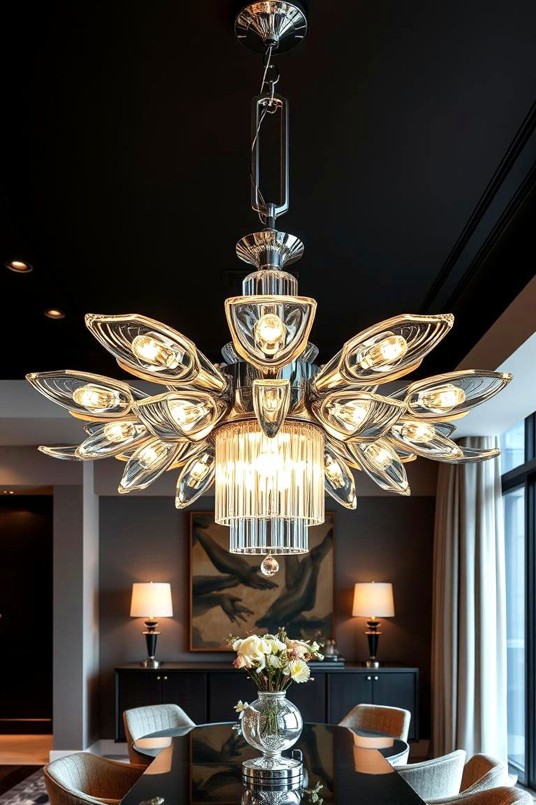 Art Deco Lighting Fixtures - 24 Art Deco Dining Room Ideas