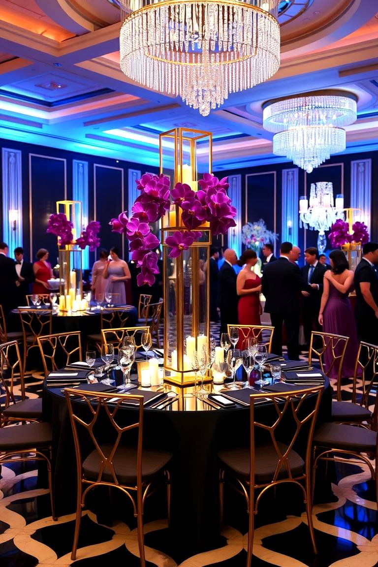Art Deco Purple Glamour - 24 Purple Wedding Theme Ideas