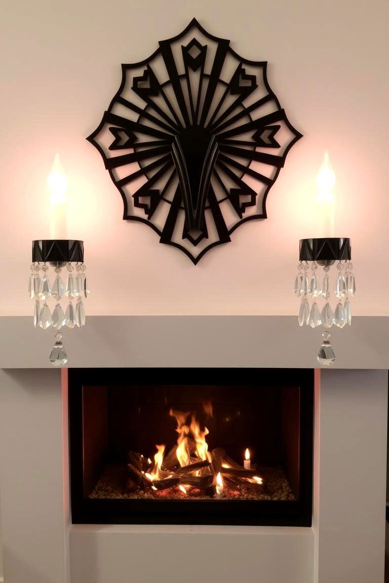 Art Deco Sconce - 24 Fireplace Sconces Ideas