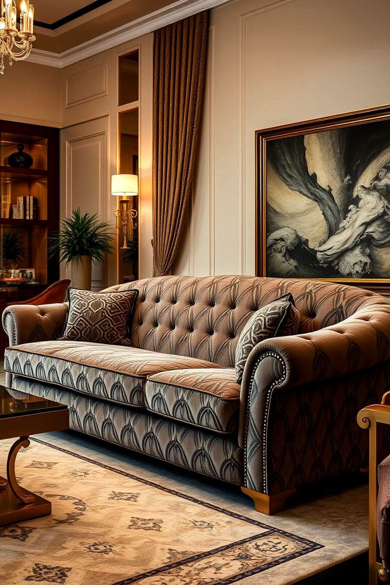 Art Deco Sofa - 24 Living Room Couch Ideas