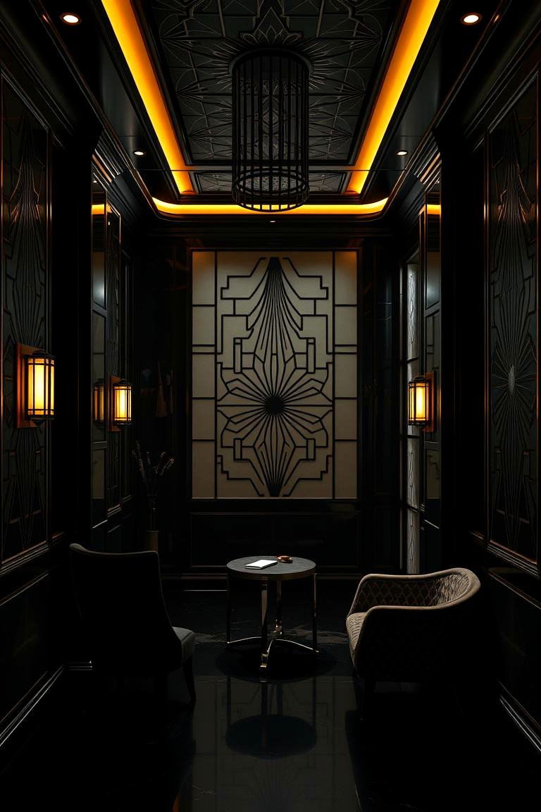 Art Deco Sophistication - 24 Dark Bedroom Ideas
