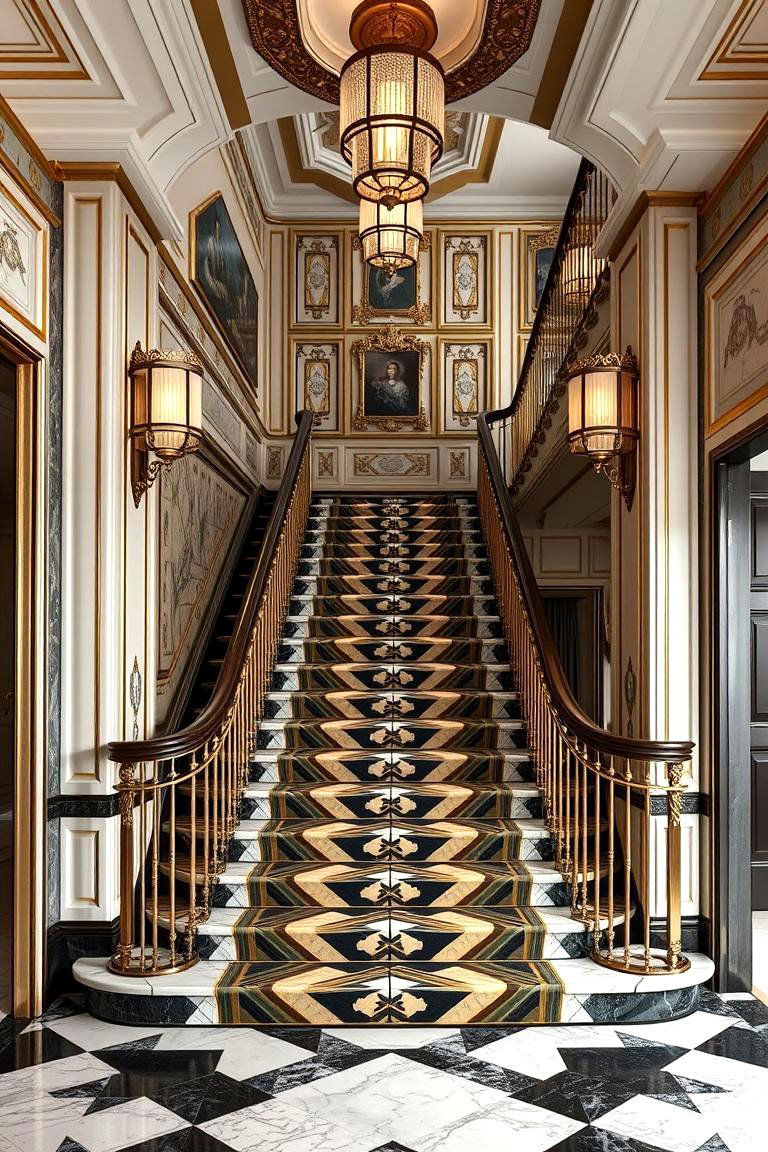 Art Deco Staircase - 24 Staircase Ideas